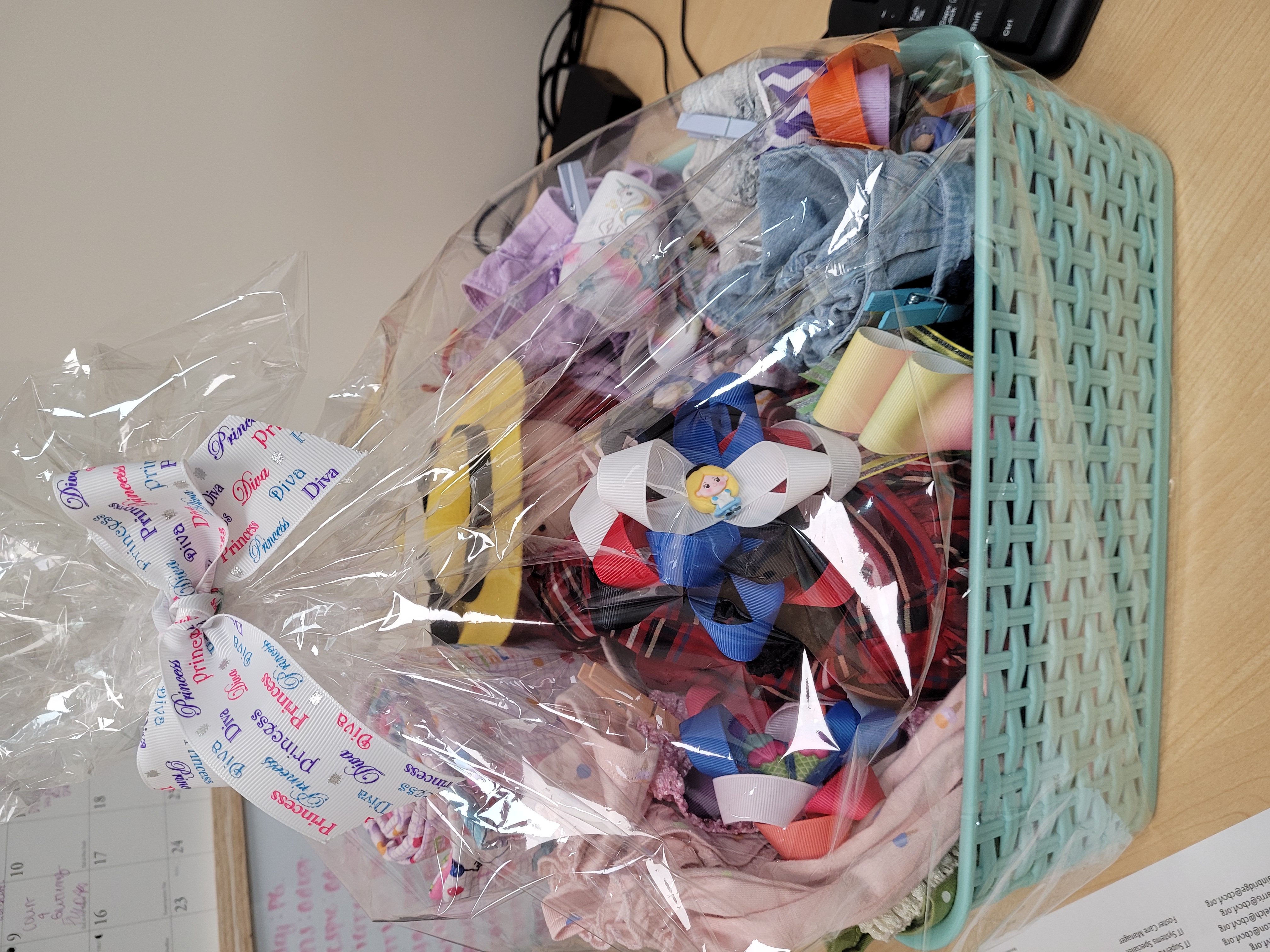 Large custom baby gift basket